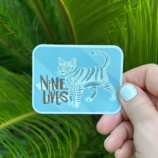 Nine Lives Sticker