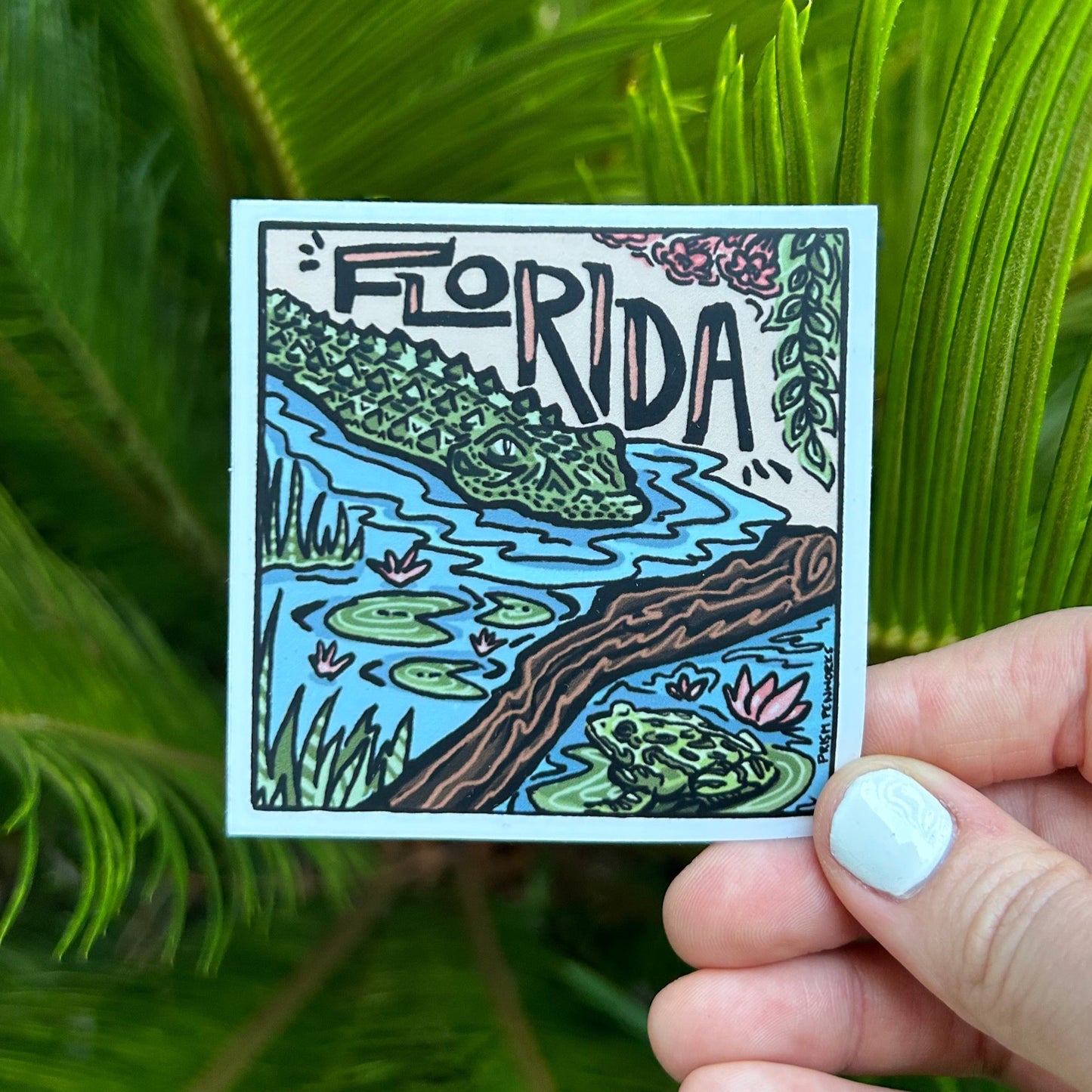 Florida Gator Illustration Sticker