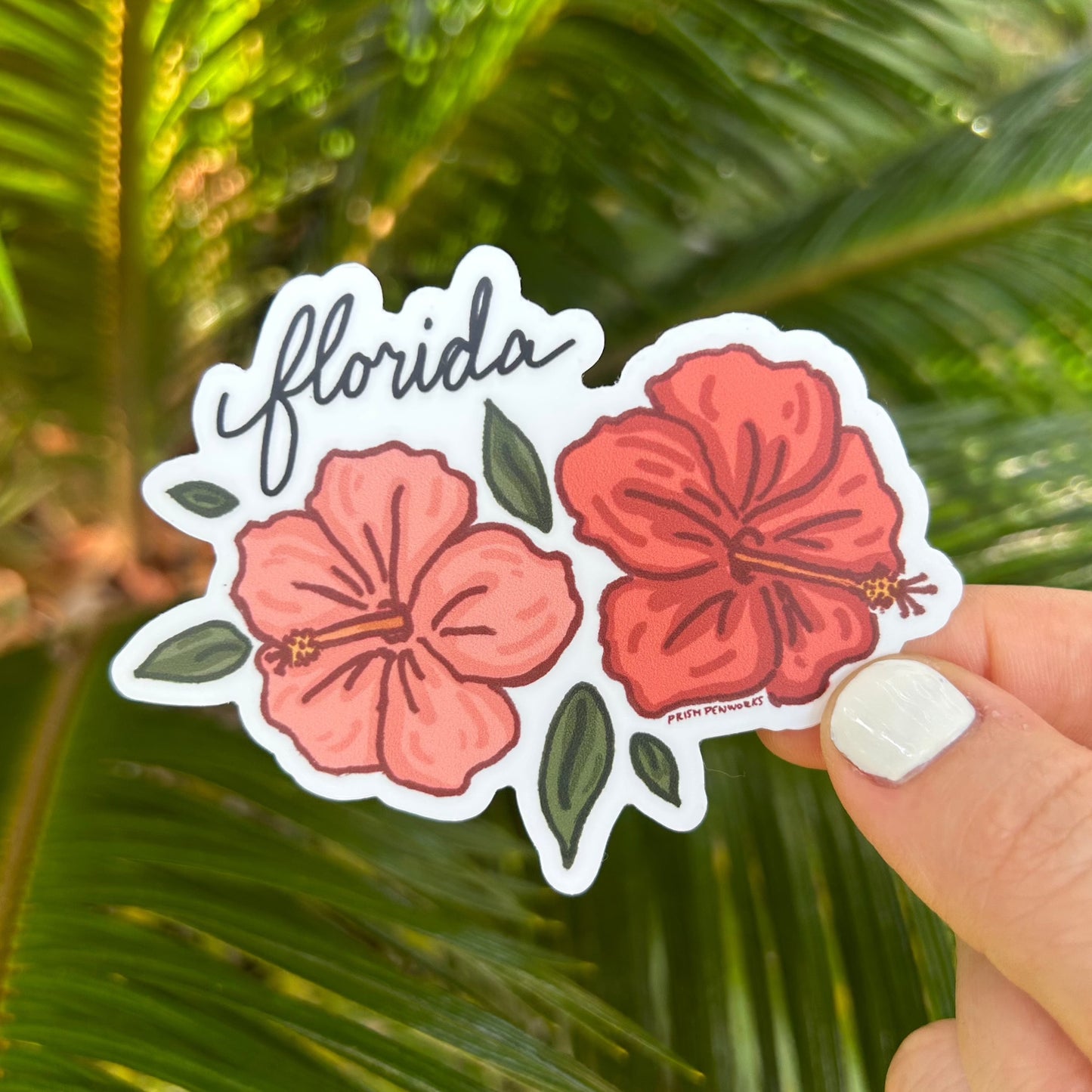 Florida Hibiscus Sticker