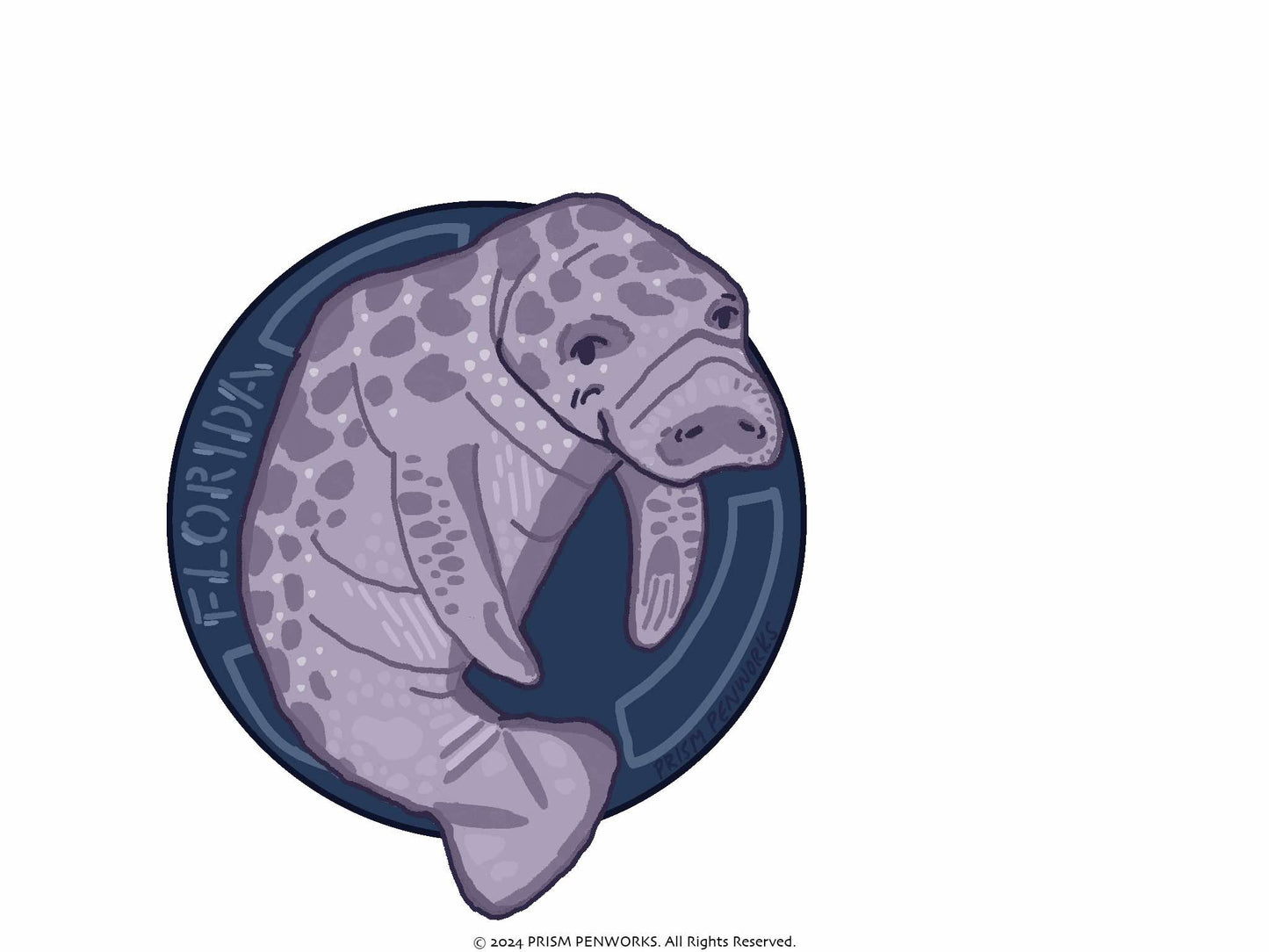 Manny the Manatee Sticker