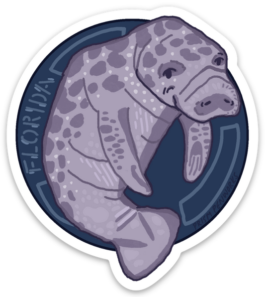 Manny the Manatee Sticker