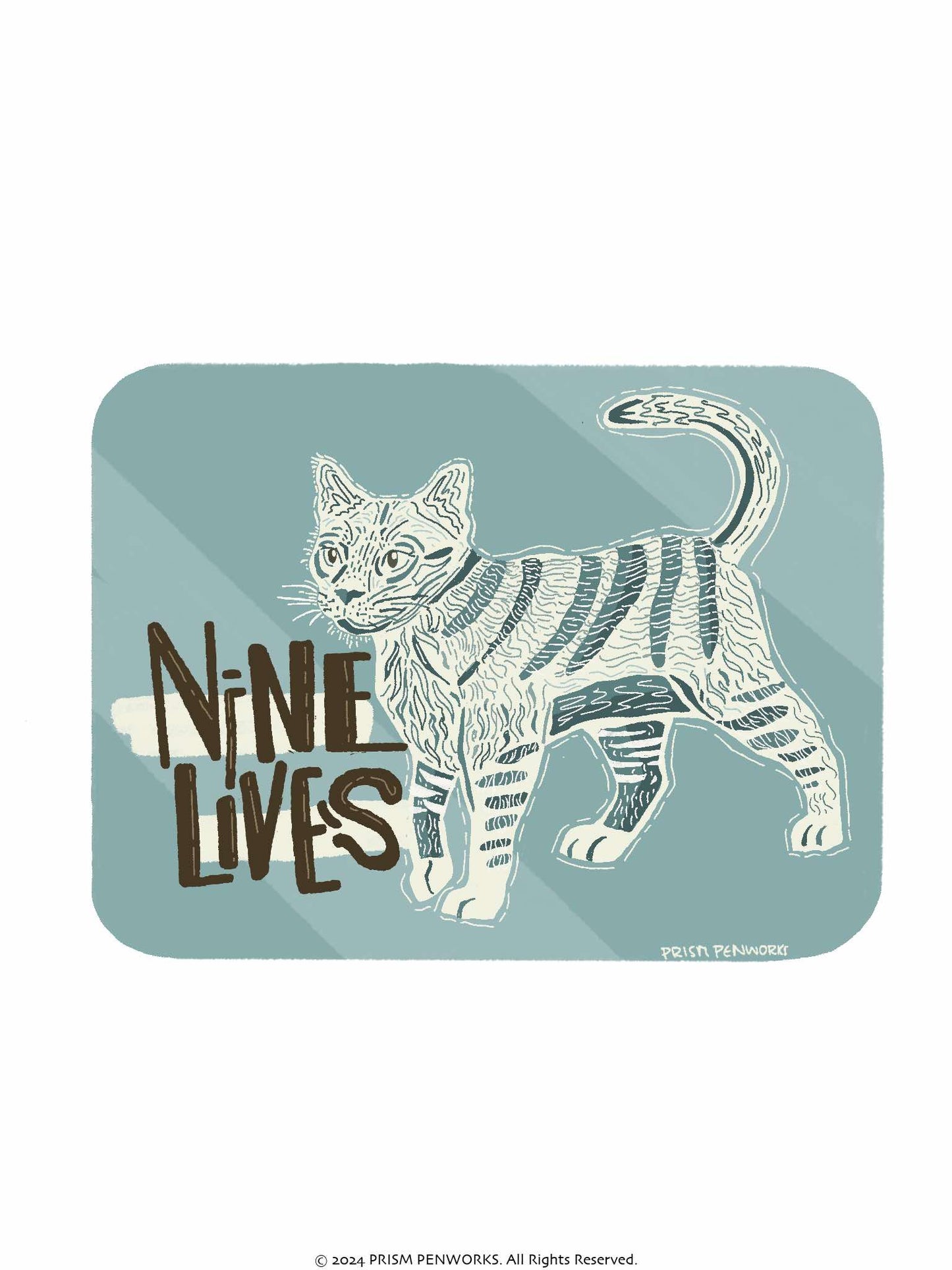 Nine Lives Sticker